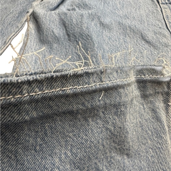 👖 Levi’s High Loose Cargo Jeans Women’s 24‎ Blue Denim Wide Leg Utility 👖 - Picture 7 of 7